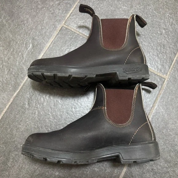 Blundstone Women's Stout Brown Chelsea Boots - Picture 1 of 5